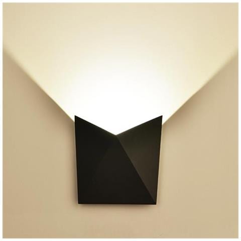 V-tac Vt-825 Lampada Led Cob 5w Da Parete Alluminio Nero Wall Light Bianco Naturale 4000k Ip65 - Sku 8283 - Foto 1