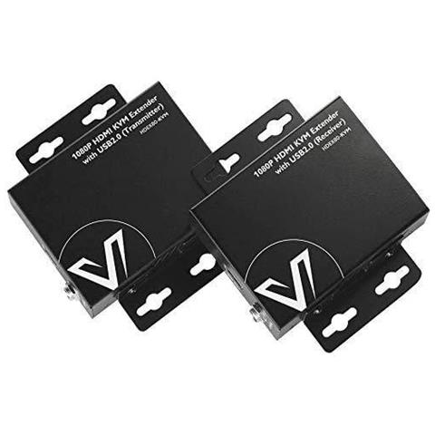 Av Accesso Hdmi Usb Kvm Extender 2-way Poe Con Ce Fcc 1080p 60hz Sopra Cat5e 6 Fino A 80m (260ft) 2 Porte Usb 2.0 Perdita Nessun Segnale E La Latenza Plug Play Senza Driver Ha Avuto Bisogno Adaptive Eq Orecchio Di Montaggio - Foto 1