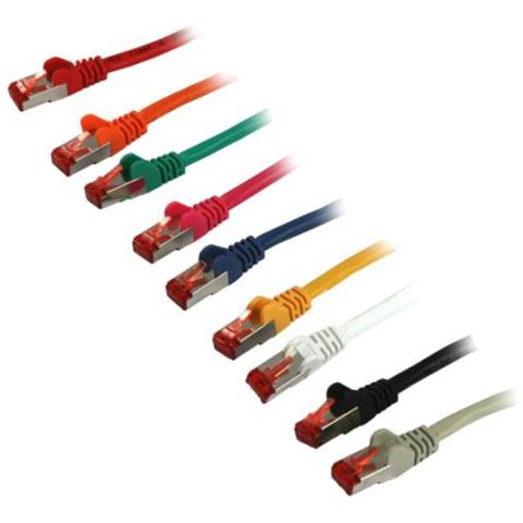 S216034, Cat6, S / FTP (S-STP) , RJ-45, RJ-45, Maschio / maschio, Arancione - Foto 1