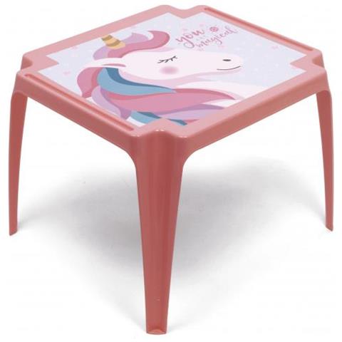 Tavolo Unicorno 44 X 50 Cm Polipropilene Rosso / rosa - Foto 1