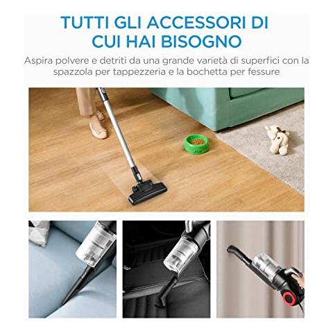Aspirapolvere 2in1 MSC2045BR 450 W Senza Sacco Colore Nero /Silver - Foto 2