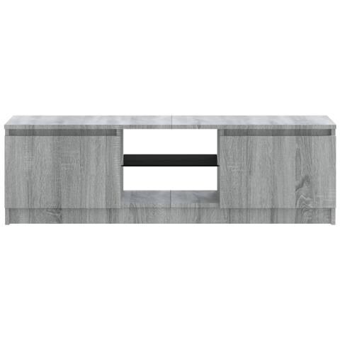 Mobile Porta TV con Luci LED Grigio Sonoma 120x30x35,5 cm - Foto 2