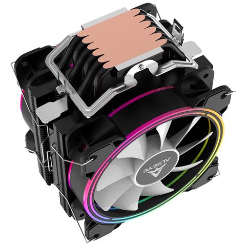 Dissipatore Processore Cpu Gaming Cooler Rgb Colorato 1700 1200 115x 1156 1851 - Foto 3