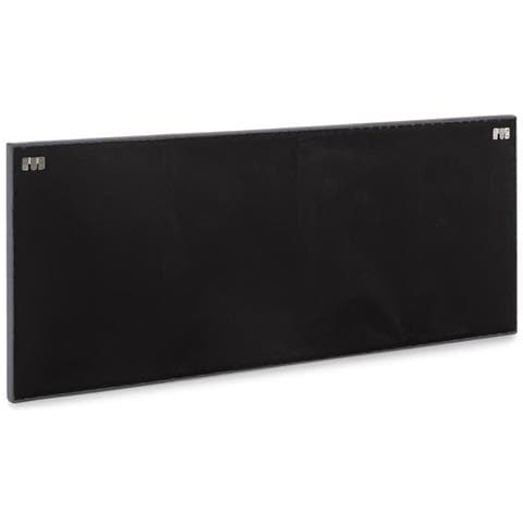 Testiera Aura Rivestita In Tessuto Grigio Scuro 140x60 Cm - Foto 2