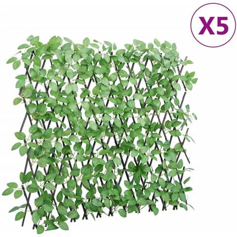 Traliccio Edera Artificiale Espandibile 5 Pz Verde 180x65 Cm - Foto 1