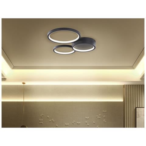Lampadario A Led Agnat Metallo Nero - Foto 1
