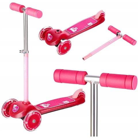 Scooter A Tre Ruote Nils Led Regolamentato Per Bambini Colore: Rosa - Foto 1