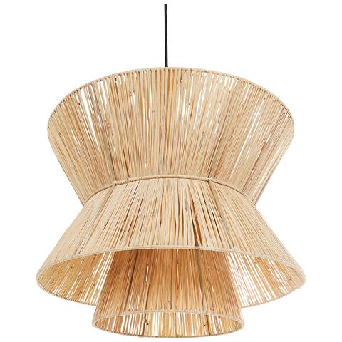 Lampadario Telamba Vimini Naturale - Foto 6