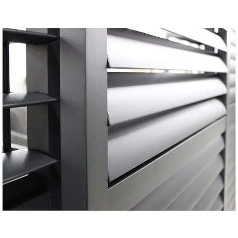 Lamm - Laterale Scorrevole Con Lamelle Per Pergola Bioclimatica Da 4 M - Foto 3