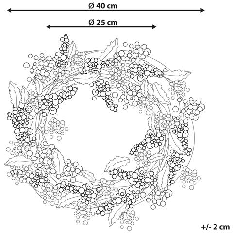 Ghirlanda Purol Rosso - Foto 5