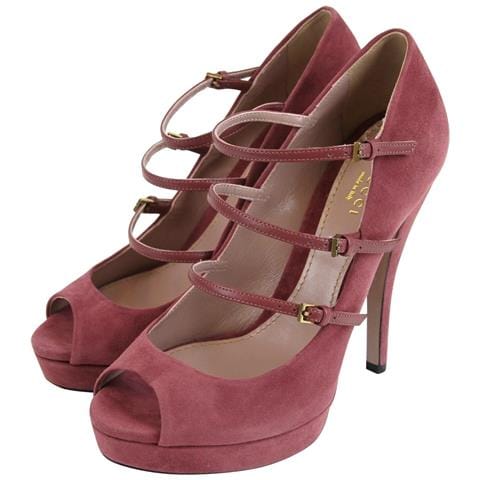 Scarpe Dã©colletã© Tacco Alto Pelle Scamosciata Rossa Tibet Da Donna... - Foto 2