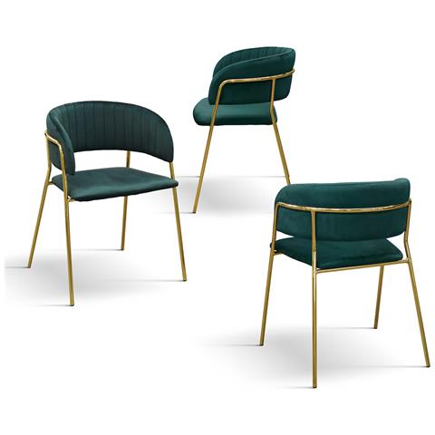 Solana - Sedia Di Design Moderno In Velluto - Foto 2