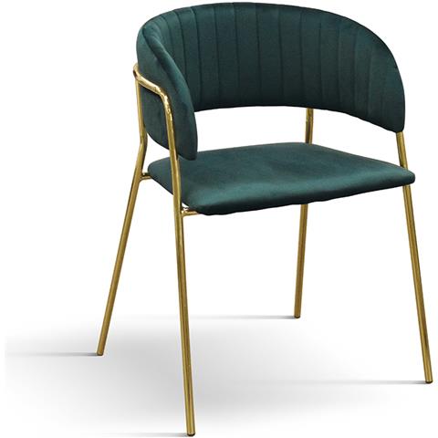 Solana - Sedia Di Design Moderno In Velluto - Foto 1