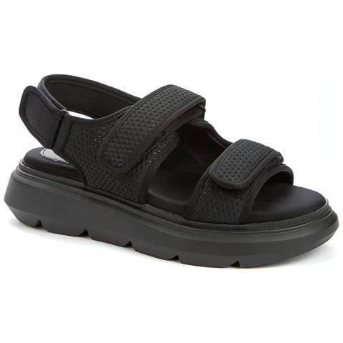 Black Casual Open Sandals Sandali Tessile Scarpe Donna Nero Eu 38, 837152/15-06 - Foto 1