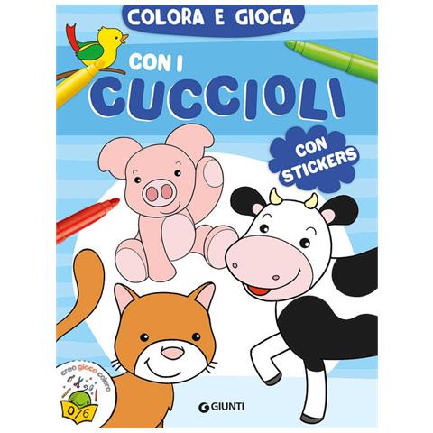 Stefania Maragna - Colora e gioca con i cuccioli. Con adesivi. Ediz. a colori - Foto 1