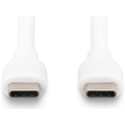 Cavo di collegamento USB-C in silicone, 2 m, bianco - Foto 5