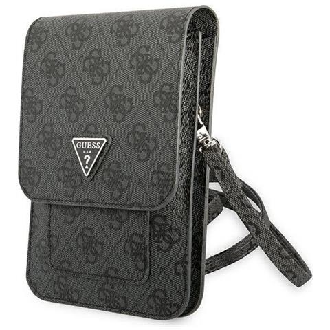 Borsa A Tracolla 4g Motif Phone Con Logo Triangolare, Nero - Foto 6