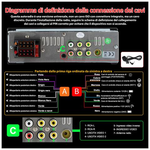 Autoradio Bluetooth 1 Din Con Schermo Wireless Carplay E Android Auto - Foto 5