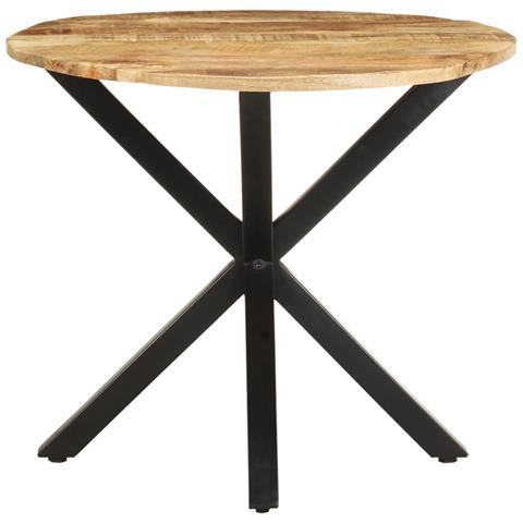 Tavolino Di Servizio 68x68x56 Cm In Legno Massello Di Mango - Foto 1