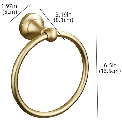 Anello Porta Asciugamani, Porta Asciugamani Da Bagno Da Parete Gold - Foto 2