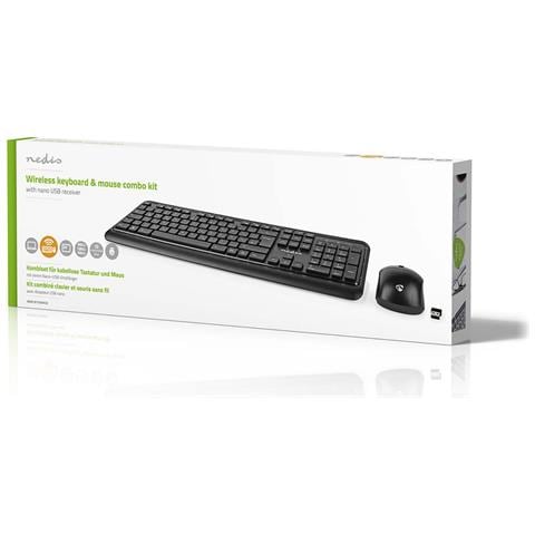 KBMCW100BKDE tastiera Mouse incluso Universale Wireless a RF + USB QWERTZ Tedesco Nero - Foto 9