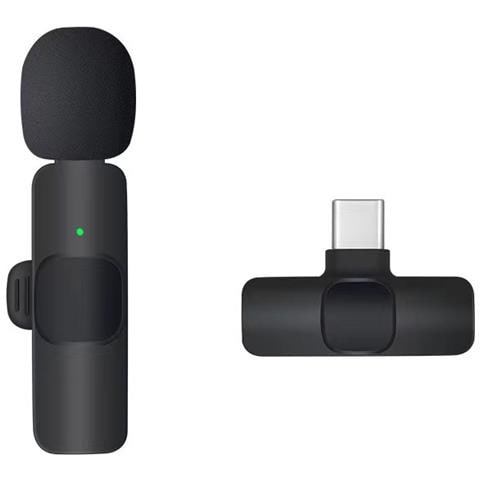 Microfono Lavalier Wireless - Microfono A Risvolto Type-c Con Clip - Foto 1