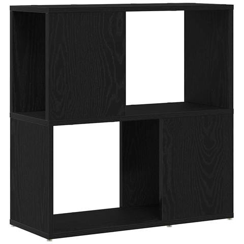 Scaffale Nero Rovere 60x24x63 cm in legno ingegnerizzato - Foto 1
