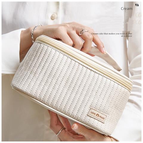 Nuova Borsa Cosmetica Aperta Da Borsetta Beige - Foto 2