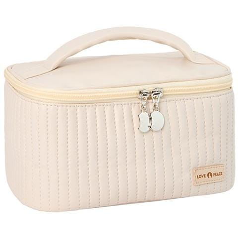 Nuova Borsa Cosmetica Aperta Da Borsetta Beige - Foto 1