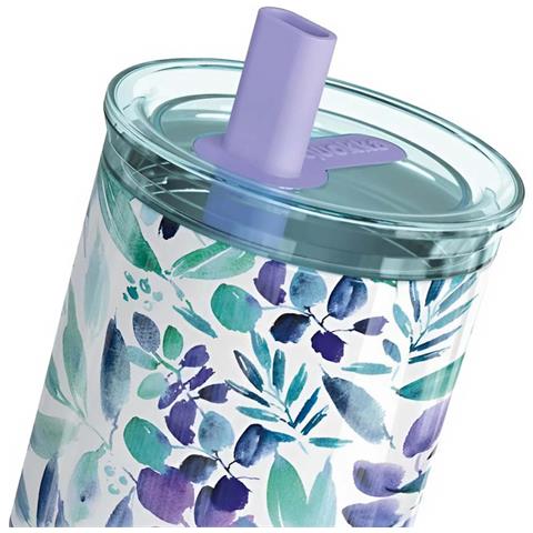 Bottiglia Termica 720ml Modello Mist Con Cannuccia Integrata, Viola - Foto 2