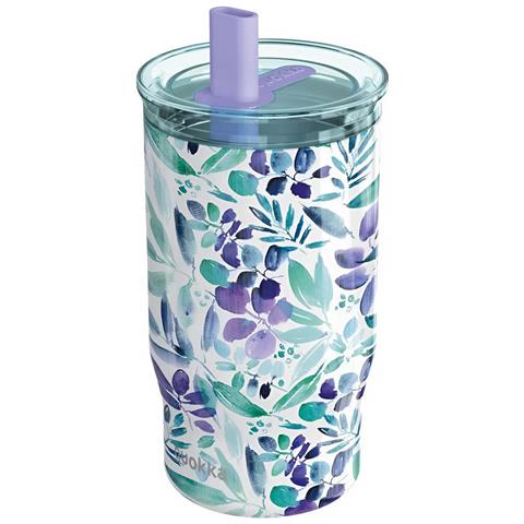 Bottiglia Termica 720ml Modello Mist Con Cannuccia Integrata, Viola - Foto 1