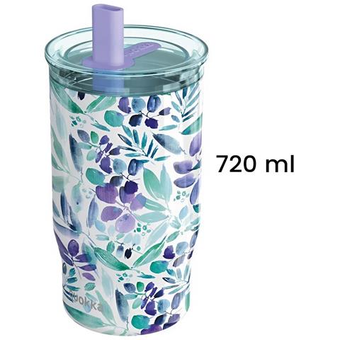 Bottiglia Termica 720ml Modello Mist Con Cannuccia Integrata, Viola - Foto 5