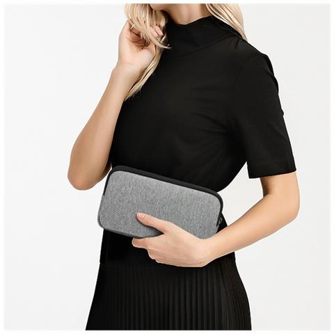 Custodia Portatile Per Accessori Digitali - Organizzatore Per Power Bank E Cavi Grey - Foto 2