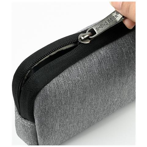 Custodia Portatile Per Accessori Digitali - Organizzatore Per Power Bank E Cavi Grey - Foto 6