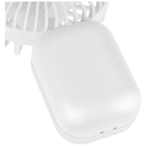 Mini Ventilatore Portatile Ultra-compatto Con Batteria Ricaricabile 250 Mah, Bianco - Foto 4