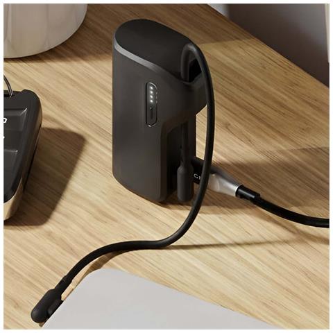 Powerbank Thumboost Da 5000 Mah Con 2 Porte Usb-c Da 20 W E Cavo Usb-c, Nero - Foto 5