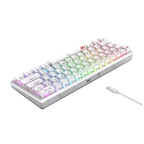 KB903L (Transparent white) tastiera Gaming USB QWERTY - Foto 6