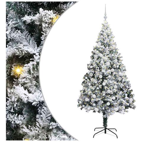 Albero di Natale artificiale con 300 LED Bianco 180 cm - Foto 1