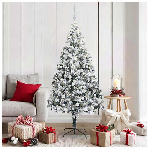 Albero di Natale artificiale con 300 LED Bianco 180 cm - Foto 2