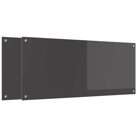 Rivestimento da Cucina 2 pcs Grigio scuro 120 x 50 cm - Foto 1