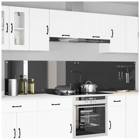 Rivestimento da Cucina 2 pcs Grigio scuro 120 x 50 cm - Foto 2