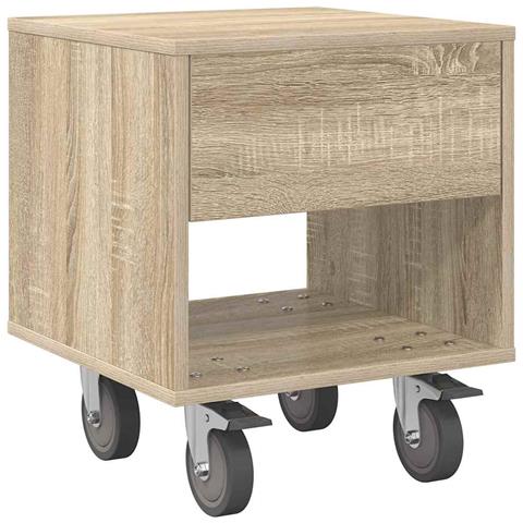 Comodino Rovere Sonoma 40,5 x 40 x 48 cm Legno multistrato - Foto 1