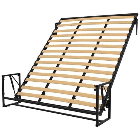 Letto a Scomparsa Morphy Classic - Sistema multifunzionale modulare SizeFlex & TypeFlex, letto a scomparsa salvaspazio ed estensibile con moduli divano (150x200 cm, Verticale) - Foto 4