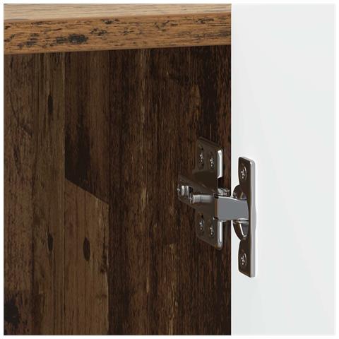 Armadio da Notte 2 pcs Legno antico 43 x 34,5 x 52 cm - Foto 9