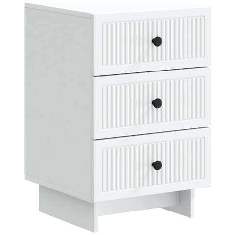 Armadio da Notte Bianco 43 x 41 x 66,5 cm Legno ingegnerizzato - Foto 1