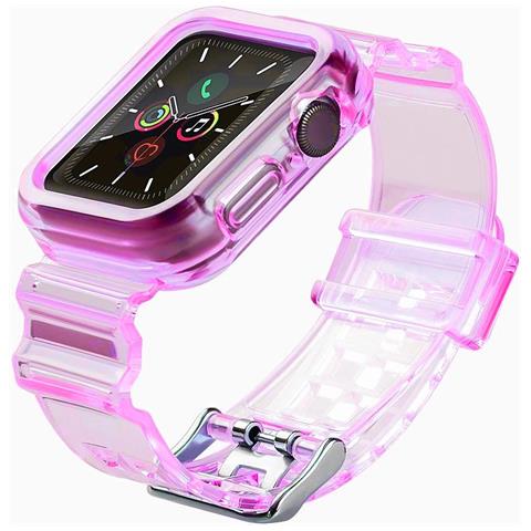 Cinturino Di Ricambio Per Orologio, Compatibile Con Watch 6 44mm / Watch 5 44mm / Watch 4 44mm / Watch Se 44mm, Colore Rosso. - Foto 1