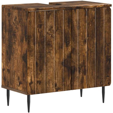 Armadio per Lavabo da Bagno ZWOLLE Rovere Fumo - Foto 1