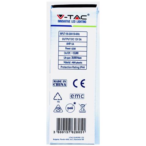 Alimentatore Vt-23061 5a Trasformatore Desktop 220 Vac 12 Vdc 60 W 5 A Con Plug - Foto 2