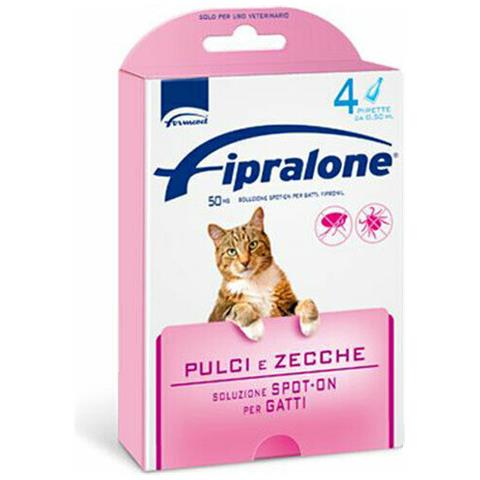 Fipralone Spot-on Per Gatti 4 Pipette Da 0,5 Ml - Foto 1