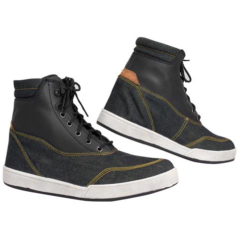 Stivali Scarpe Omologati Ce Moto Motociclismo Protezione Strada Sneaker Nero 44 - Foto 2